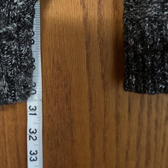 Maurice’s Black & Silver Cable Sweater, Sz. M - Picture 3 of 5